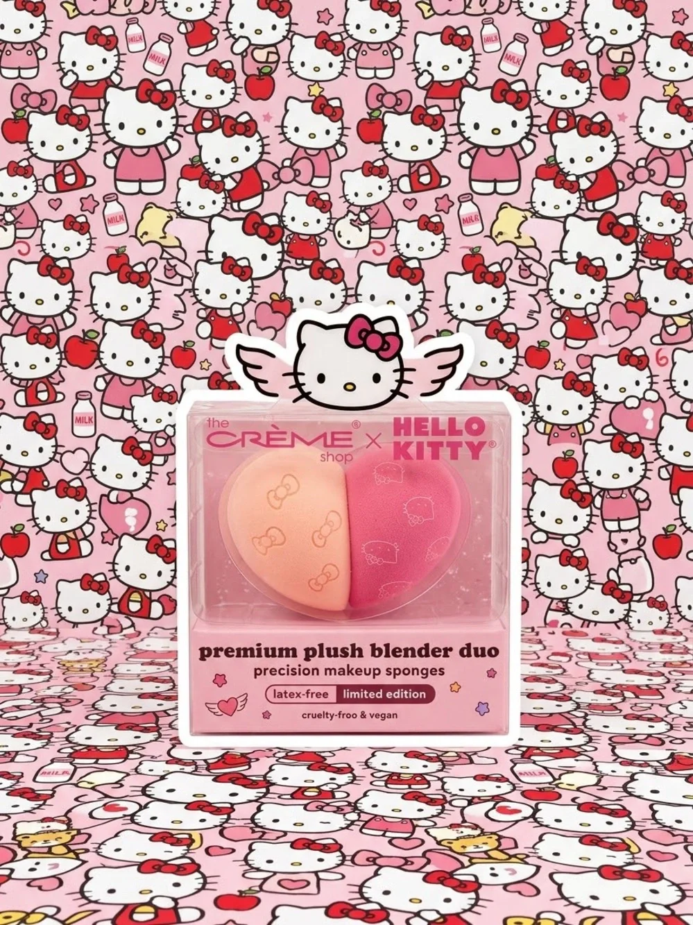 The Crème Shop x Hello Kitty Plush Blender Duo - Pink & Peach